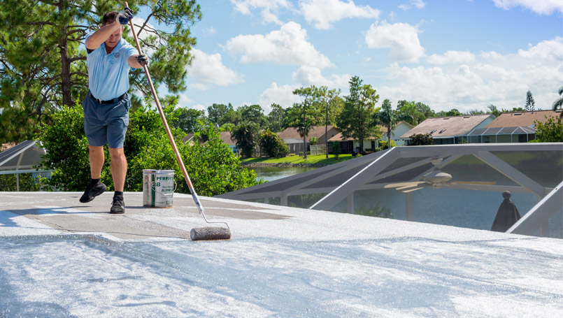 Flat Roof Top Home Project | Gulf Coast Roofing | Naples, Florida