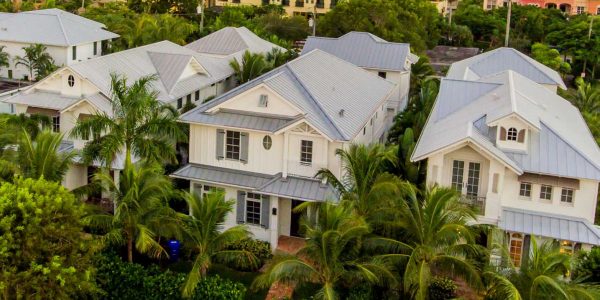 Metal Roof Top Front View of Home Project | Gulf Coast Roofing | Naples, Florida