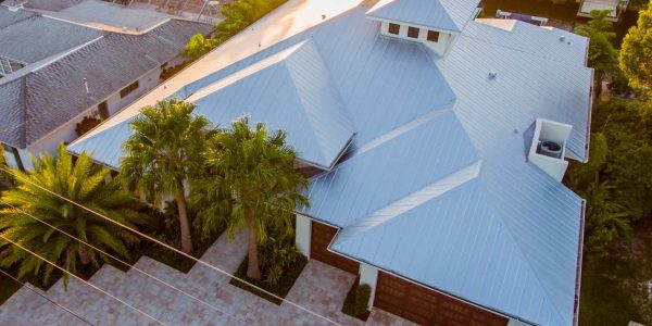 Metal Roof Top View of Home Project | Gulf Coast Roofing | Naples, Florida