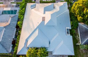 Metal Roof Top View of Home Project | Gulf Coast Roofing | Naples, Florida
